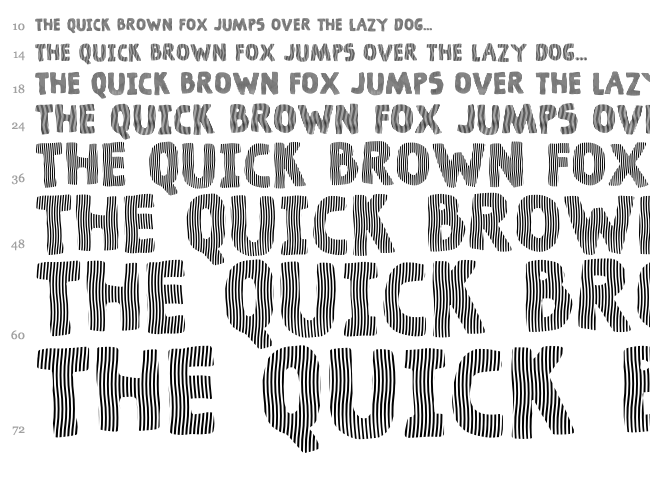 Dingeling font waterfall